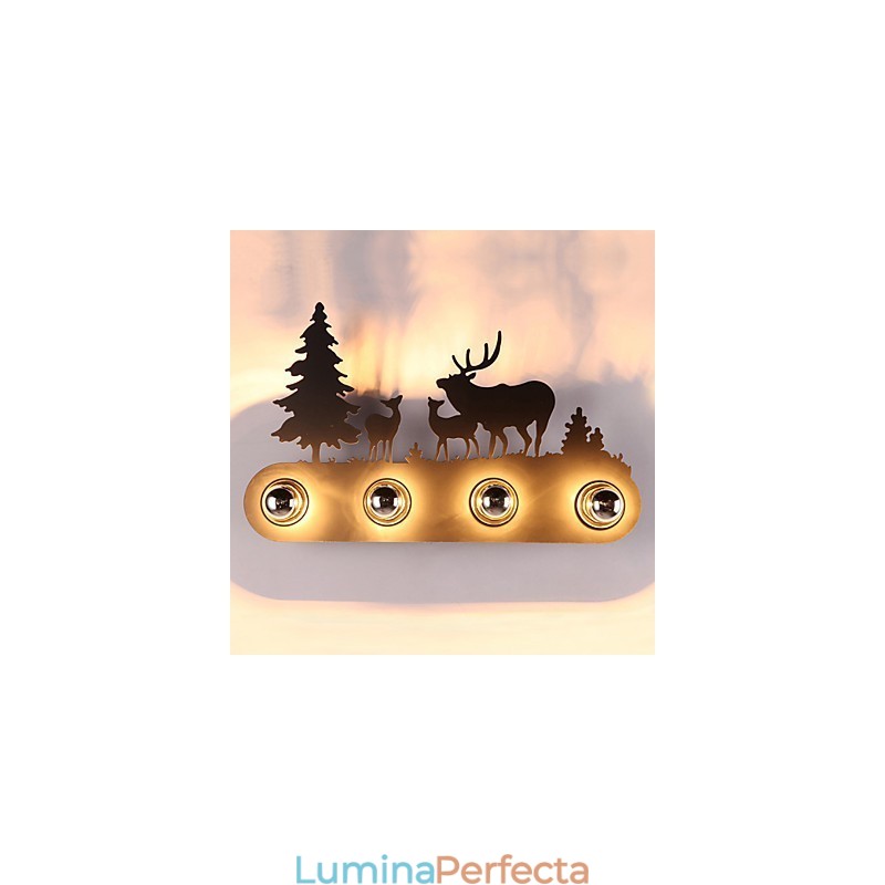 4 Lumini American Village Pastoral Stil LOFT Dormitor Coridoare Fier Retro Vehicule Perete