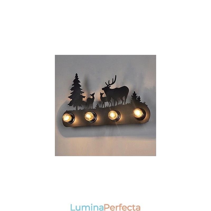 4 Lumini American Village Pastoral Stil LOFT Dormitor Coridoare Fier Retro Vehicule Perete
