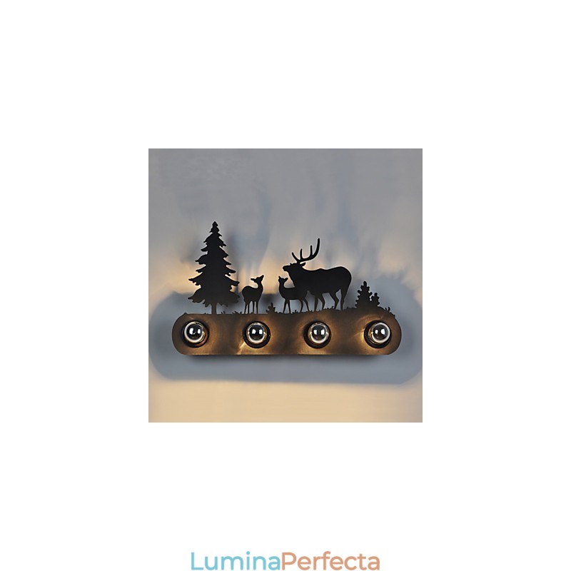 4 Lumini American Village Pastoral Stil LOFT Dormitor Coridoare Fier Retro Vehicule Perete