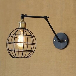 Aplice de perete Leagăn de lumini Aplici de lectură în stil Mini rustic Lodge Metal