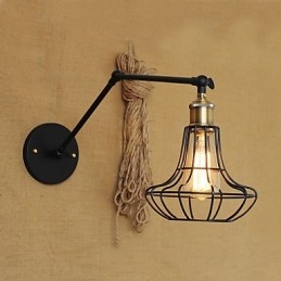 Aplice de perete Lumini balansoare Aplice de lectură Mini stil rustic Lodge Metal