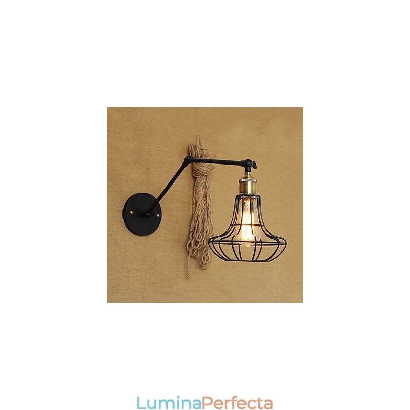 Aplice de perete Lumini balansoare Aplice de lectură Mini stil rustic Lodge Metal