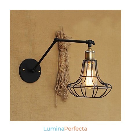 Aplice de perete Lumini balansoare Aplice de lectură Mini stil rustic Lodge Metal Aplice de perete Lumini balansoare Aplice de lectură Mini stil rustic Lodge Metal