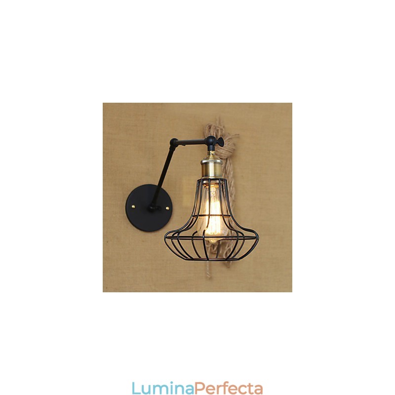 Aplice de perete Lumini balansoare Aplice de lectură Mini stil rustic Lodge Metal