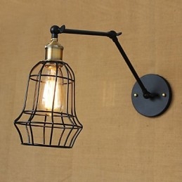 Aplice de perete Leagăn de lumini Aplici de lectură în stil Mini rustic Lodge Metal