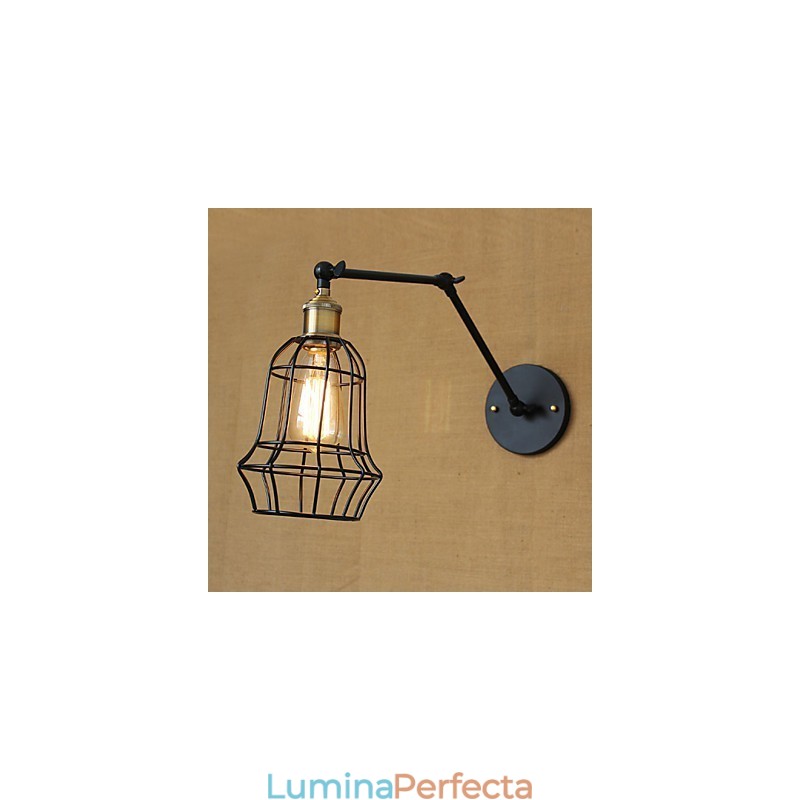 Aplice de perete Leagăn de lumini Aplici de lectură în stil Mini rustic Lodge Metal