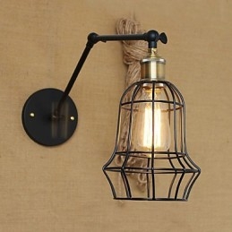 Aplice de perete Leagăn de lumini Aplici de lectură în stil Mini rustic Lodge Metal