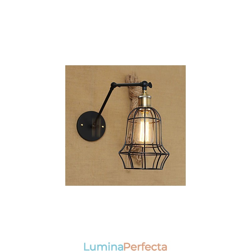 Aplice de perete Leagăn de lumini Aplici de lectură în stil Mini rustic Lodge Metal