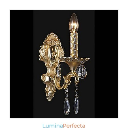Lumină de perete de cristal luxuriantă în bec cu lumânare Lumină de perete de cristal luxuriantă în bec cu lumânare