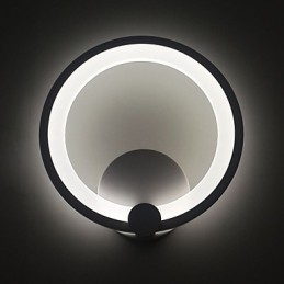 Applique de perete Modern Dia. 27CM Inel Contemporan Metal Acrilic 90 240V