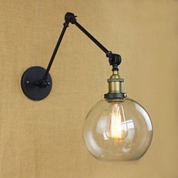Brațul lung al peretelui de sticlă fier industrial creativ telescopic dormitor retro nostalgic restaurant culoar pliabil
