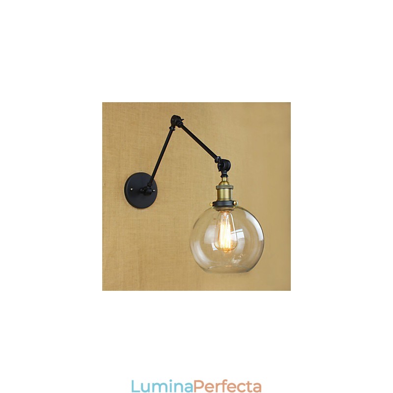 Brațul lung al peretelui de sticlă fier industrial creativ telescopic dormitor retro nostalgic restaurant culoar pliabil