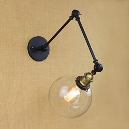 Brațul lung al peretelui de sticlă fier industrial creativ telescopic dormitor retro nostalgic restaurant culoar pliabil