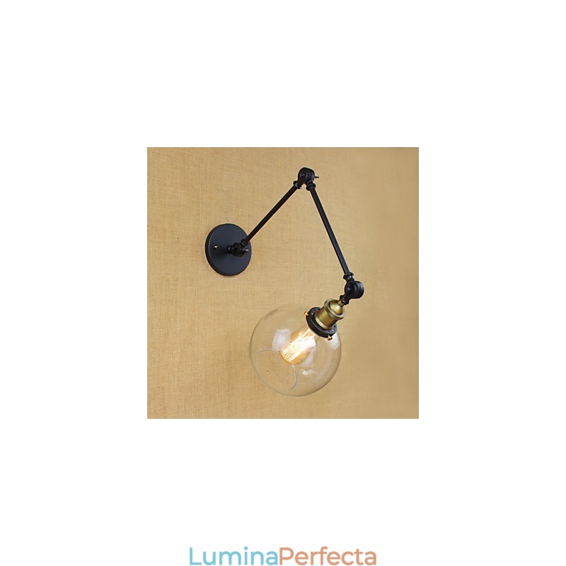 Brațul lung al peretelui de sticlă fier industrial creativ telescopic dormitor retro nostalgic restaurant culoar pliabil