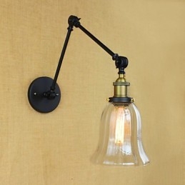 Brațul lung al peretelui de sticlă fier industrial creativ telescopic dormitor retro nostalgic restaurant culoar pliabil