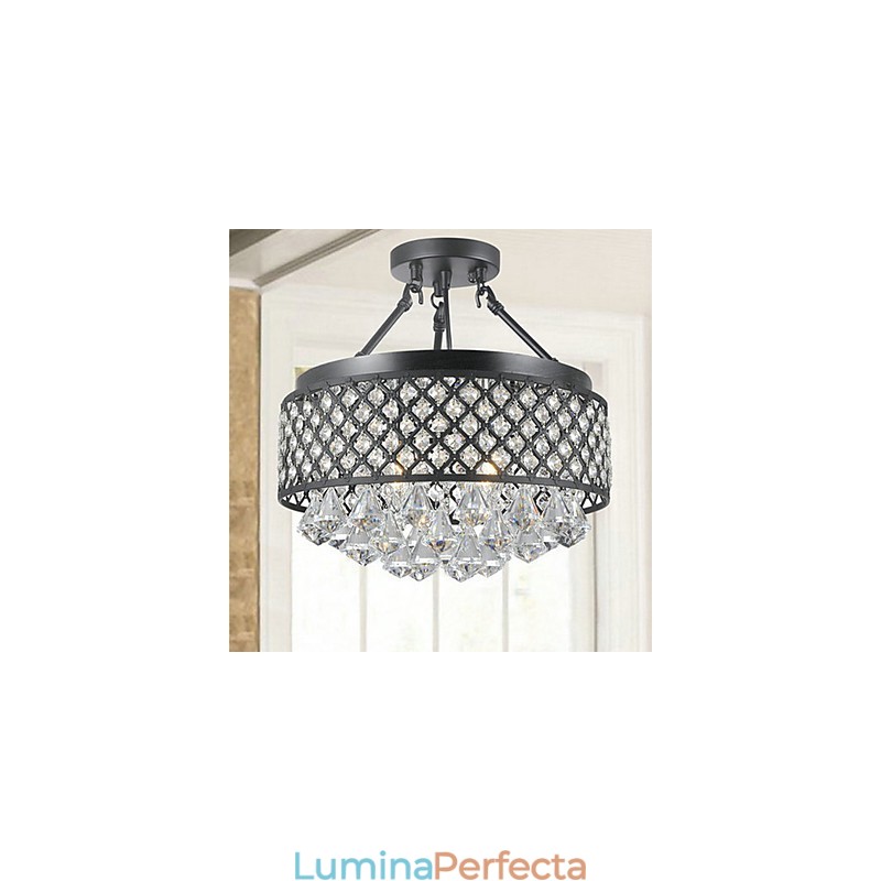Montaj din metal cu pictură clasică tradițională cu cristal