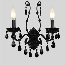 Applique de perete în stil mini de cristal Lumânare Aplice Modern Contemporan Metal