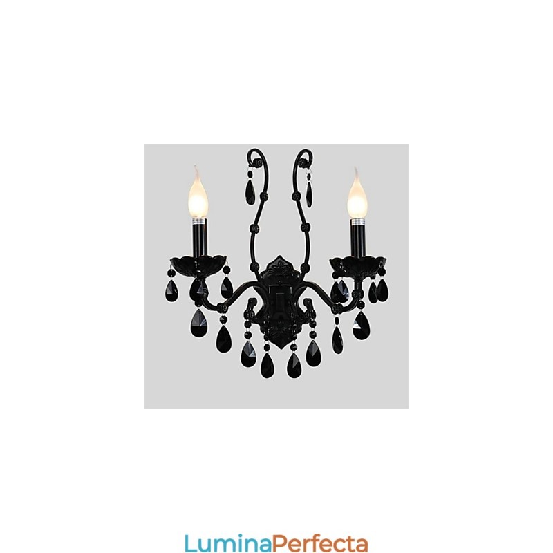 Applique de perete în stil mini de cristal Lumânare Aplice Modern Contemporan Metal