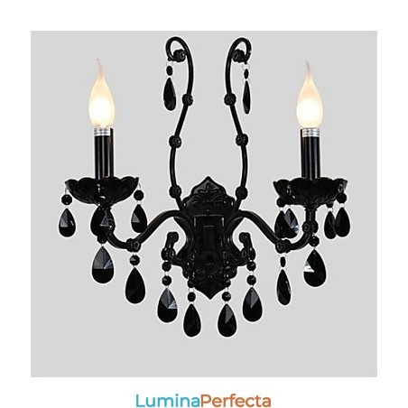 Applique de perete în stil mini de cristal Lumânare Aplice Modern Contemporan Metal Applique de perete în stil mini de cristal Lumânare Aplice Modern Contemporan Metal