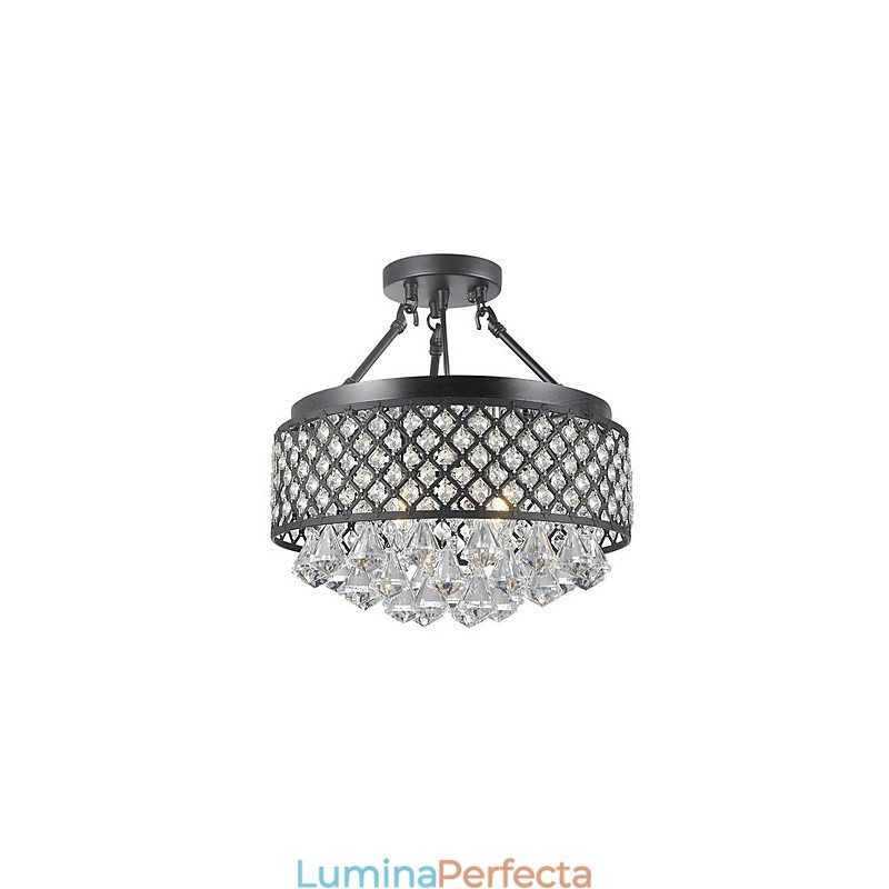 Montaj din metal cu pictură clasică tradițională cu cristal