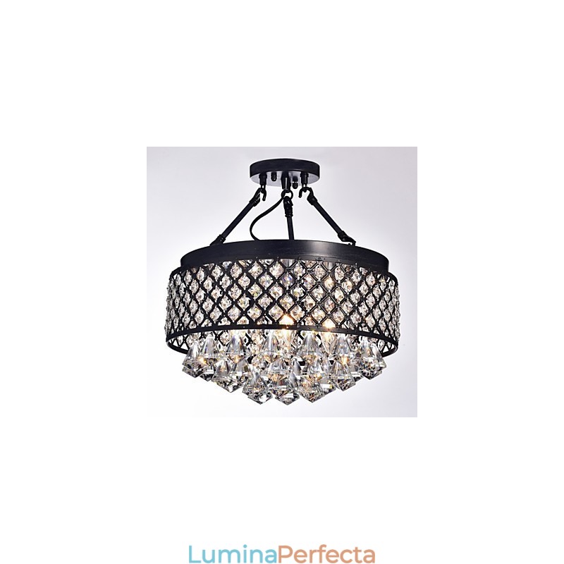 Montaj din metal cu pictură clasică tradițională cu cristal