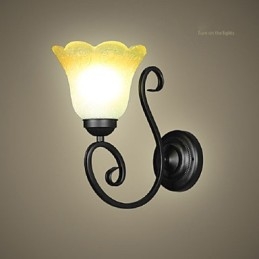 Aplică de perete vintage din sticlă din fier, cu braț oscilant, decor interior, pentru dormitor, 110 220 V pentru sufragerie
