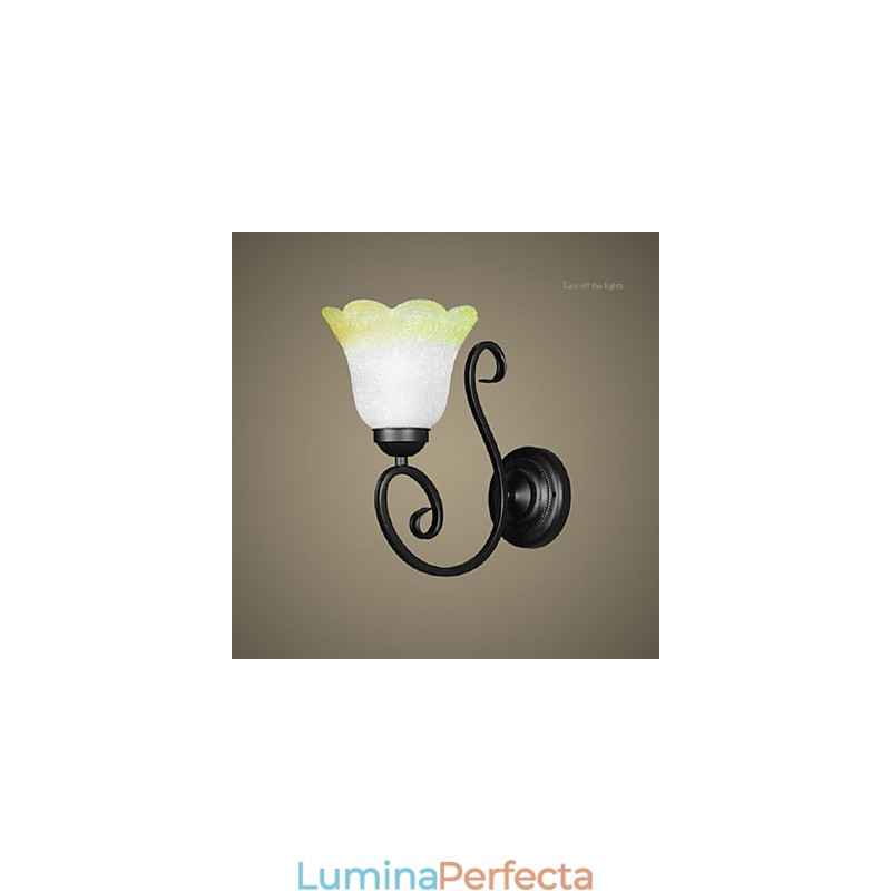 Aplică de perete vintage din sticlă din fier, cu braț oscilant, decor interior, pentru dormitor, 110 220 V pentru sufragerie