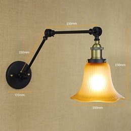 Aplice de perete Iluminat pentru baie Aplice exterioare de perete Aplice de lectură Rustic Lodge Metal