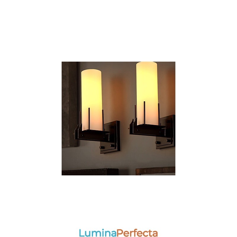 Lampă de perete cu sfeșnic, contractat și contemporan, cu personalitate retro