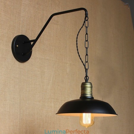 Aplică de perete cu personalitate simplă și creativă, lanț industrial american, retro cu culoar de fier pentru dormitor Aplică de perete cu personalitate simplă și creativă, lanț industrial american, retro cu culoar de fier pentru dormitor
