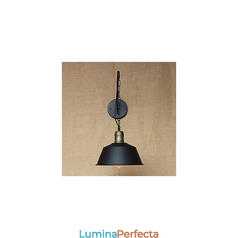 Aplică de perete cu personalitate simplă și creativă, lanț industrial american, retro cu culoar de fier pentru dormitor