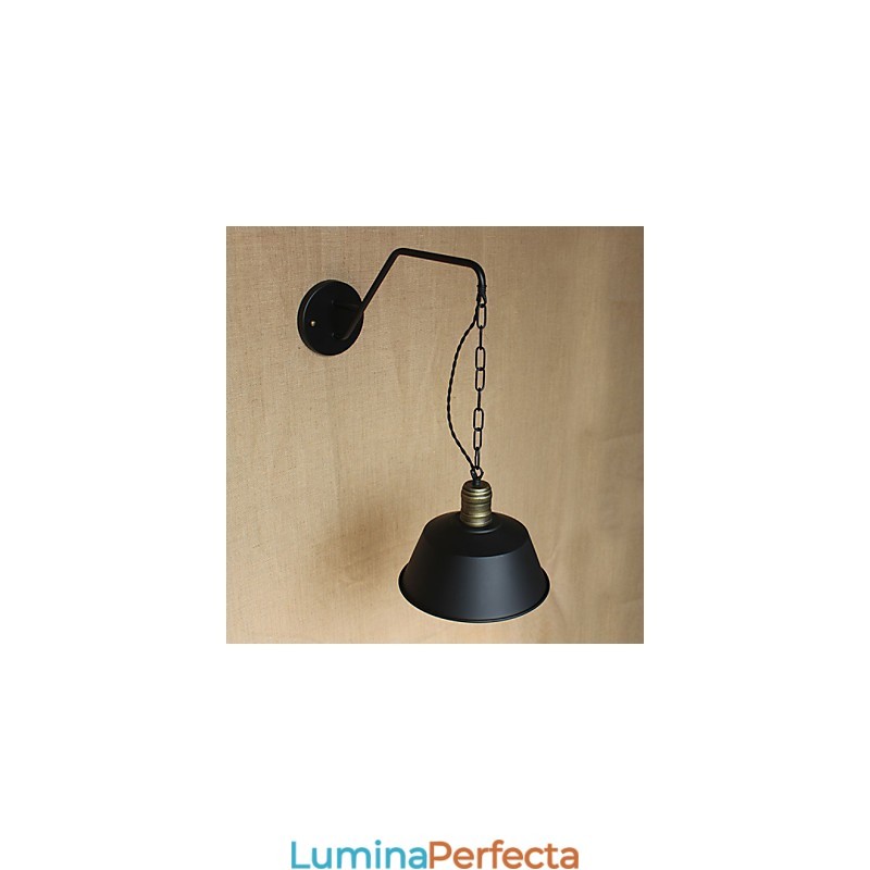Aplică de perete cu personalitate simplă și creativă, lanț industrial american, retro cu culoar de fier pentru dormitor