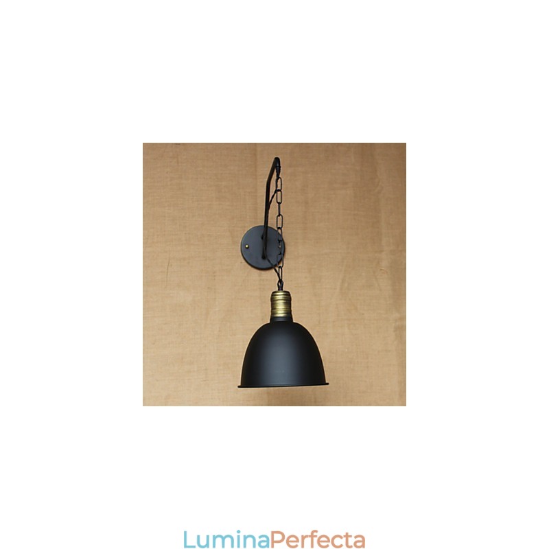 Aplică de perete cu personalitate simplă și creativă, lanț industrial american, retro cu culoar de fier pentru dormitor