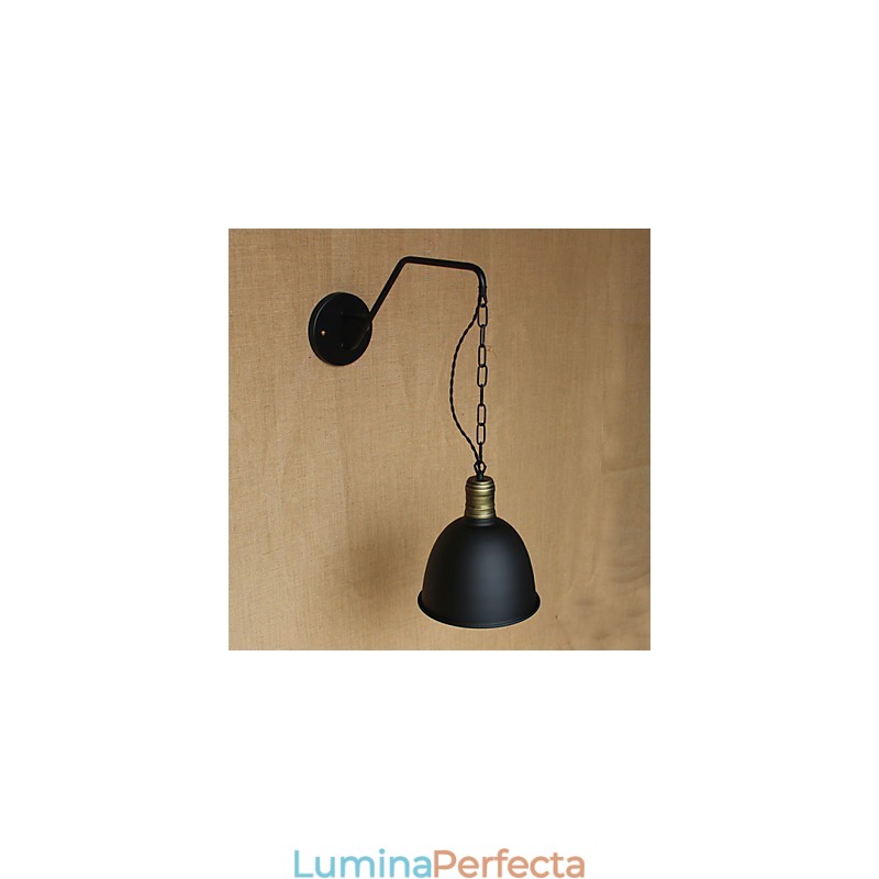 Aplică de perete cu personalitate simplă și creativă, lanț industrial american, retro cu culoar de fier pentru dormitor