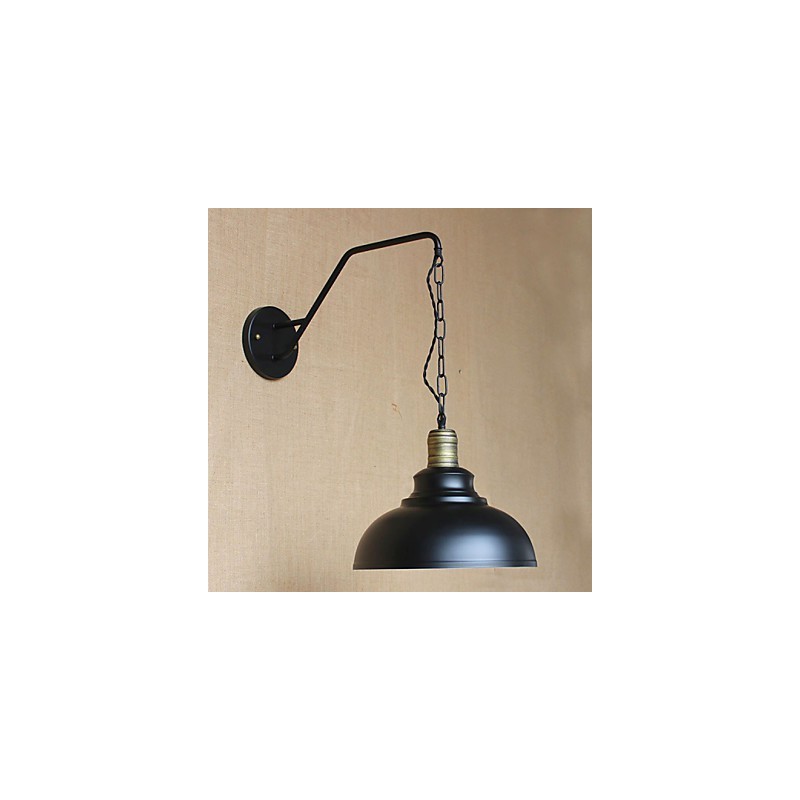 Aplică de perete cu personalitate simplă și creativă. Lanț industrial american, retro, cu culoar de fier, pentru dormitor