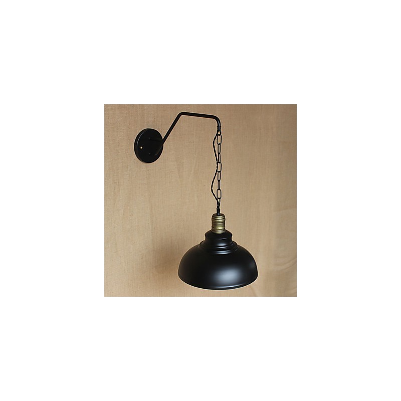 Aplică de perete cu personalitate simplă și creativă. Lanț industrial american, retro, cu culoar de fier, pentru dormitor