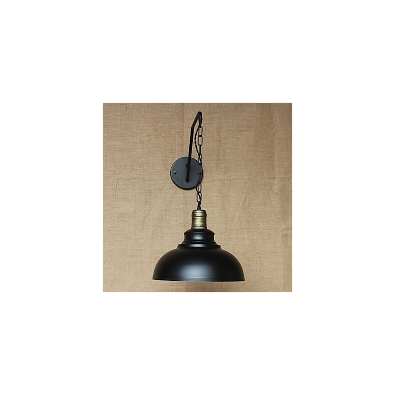 Aplică de perete cu personalitate simplă și creativă. Lanț industrial american, retro, cu culoar de fier, pentru dormitor