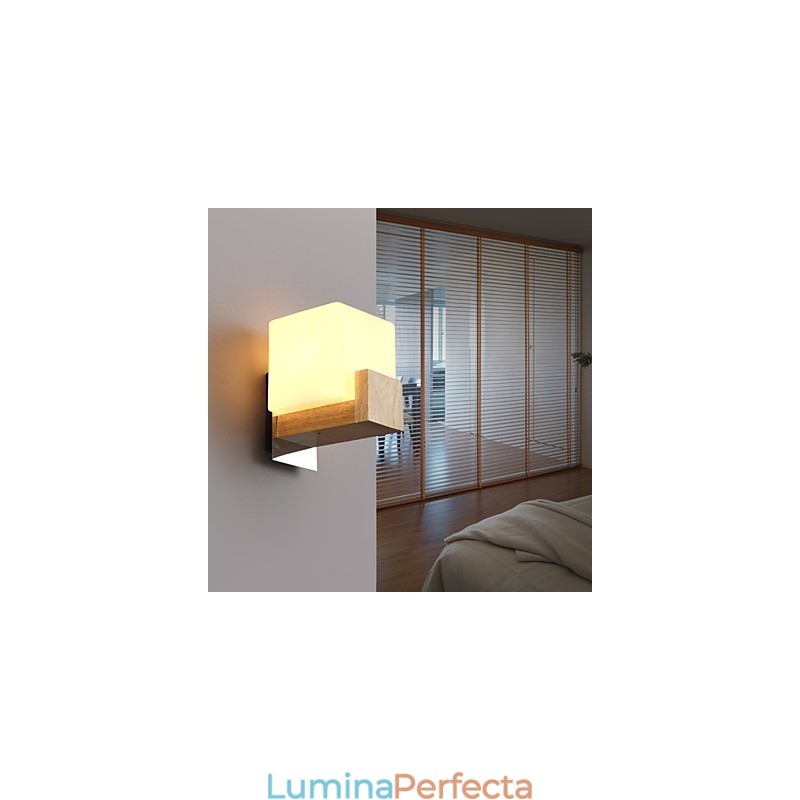 Aplice de perete Mini stil modern contemporan din lemn de bambus