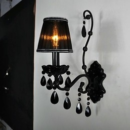 Applique Cristal Tradițional Clasic Metal Negru