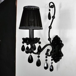 Applique Cristal Tradițional Clasic Metal Negru