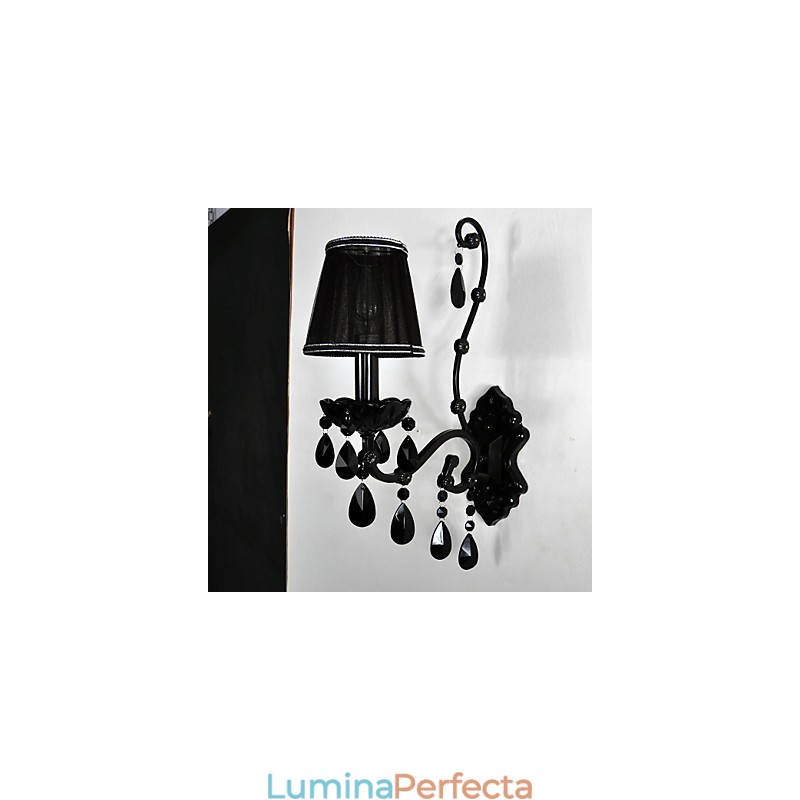 Applique Cristal Tradițional Clasic Metal Negru