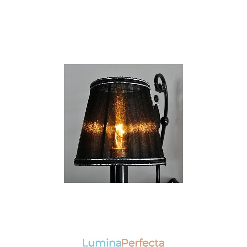 Applique Cristal Tradițional Clasic Metal Negru