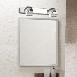 Aplice de perete Iluminat pentru baie Spalatoare de perete Cristal Mini stil Modern Contemporan Metal