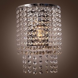 Aplică contemporană de perete din cristal cu 1 lumină