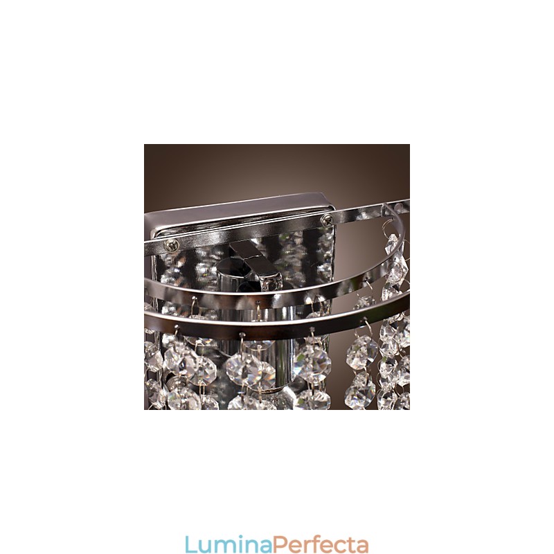 Aplică contemporană de perete din cristal cu 1 lumină