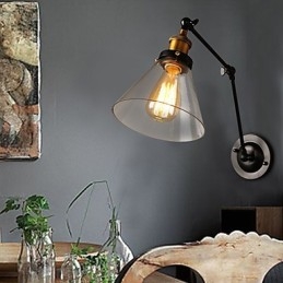 Creative Rural Loft Retro Titan Secțiune Lampă de perete dublă
