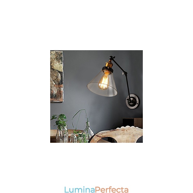 Creative Rural Loft Retro Titan Secțiune Lampă de perete dublă
