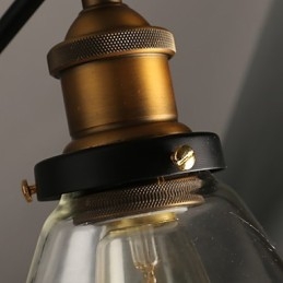 Creative Rural Loft Retro Titan Secțiune Lampă de perete dublă