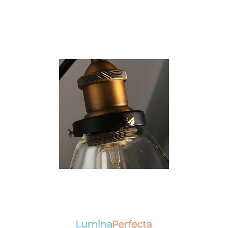 Creative Rural Loft Retro Titan Secțiune Lampă de perete dublă
