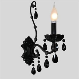 Applique de perete în stil mini de cristal Lumânare Aplice Modern Contemporan Metal